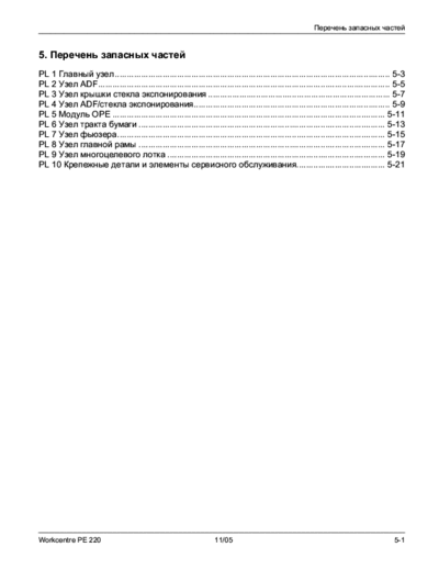 Samsung SCX-4521 Samsung SCX-4521 equivalent with 
Xerox PE-220 (Partlist)