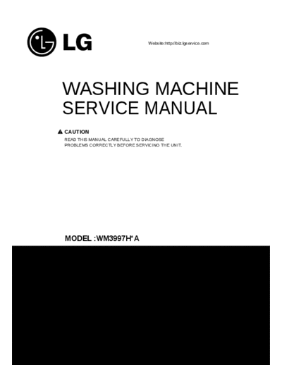 LG WM3997HWA Corrected service manual 2016.
