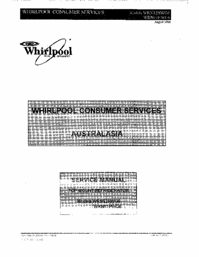 whirlpool WRN52HWG6 whirlpool WRN52HWG6 service manual