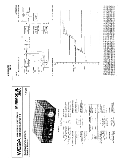 Wega Minimodul 205A service manual