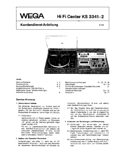 Wega HiFi Center KS 3341-2 service manual