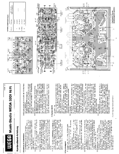 Wega musik studio hifi 3201 service manual