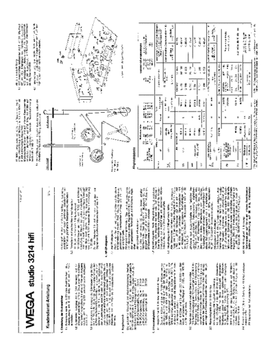 Wega studio 3214 hifi service manual