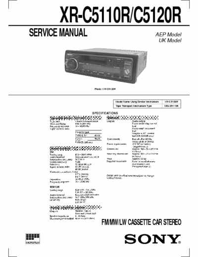 Sony XR-C5110R XR-C5110R