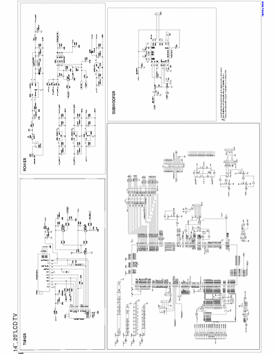 Toshiba  TFT TV and Monitor Display schematic