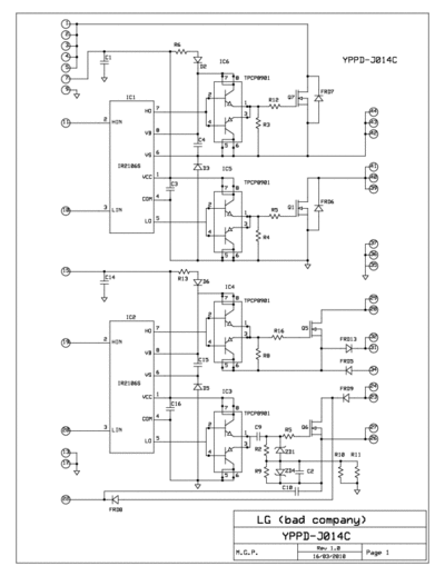 LG YPPD-J014C LG IPM (Intelligent Power Module) IC