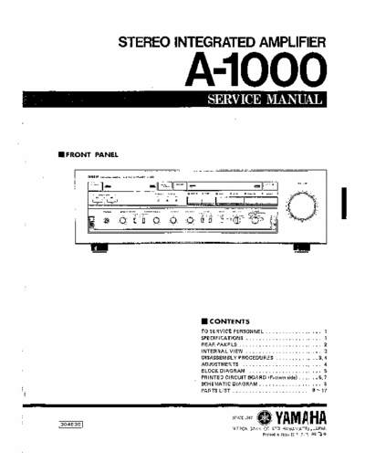 Yamaha A1000 integrated amplifier