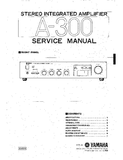 Yamaha  integrated amplifier