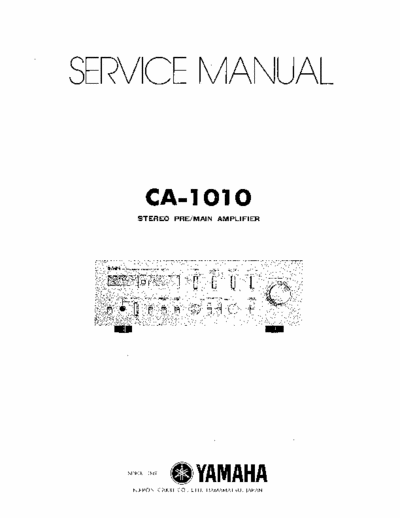 Yamaha CA1010 integrated amplifier