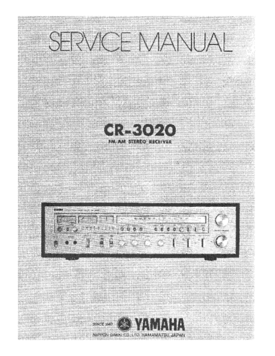 Yamaha CR3020 receiver