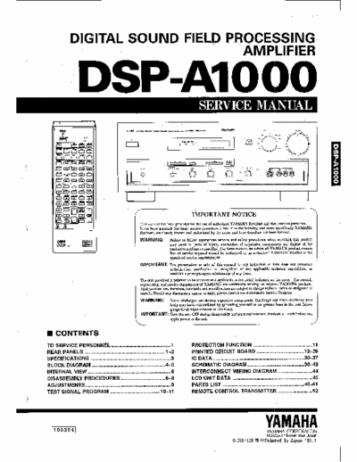Yamaha DSPA1000 sound processor