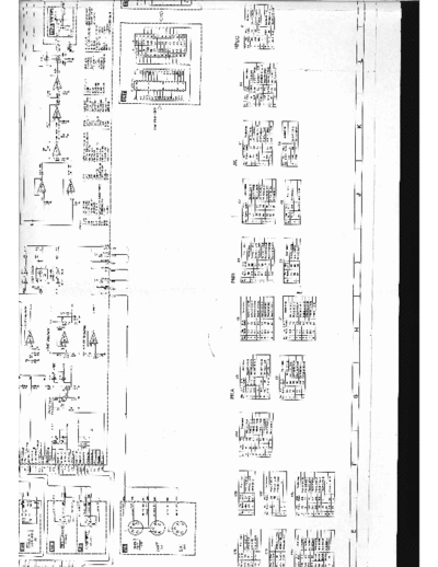 YAMAHA DX7 - DX9 Schematic Diagram of Digital Keyboard DX7 and DX9. Multiple A3 scans of big shematic.