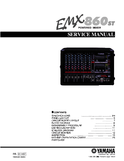 Yamaha EMX860 powered mixer
