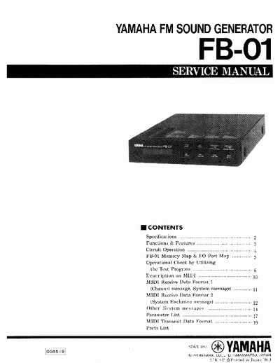 Yamaha FB01 sound generator