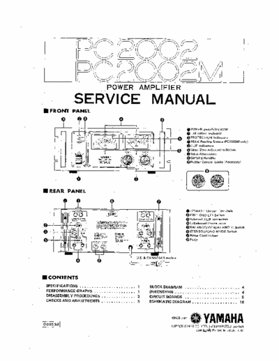 Yamaha PC2002 power amplifier