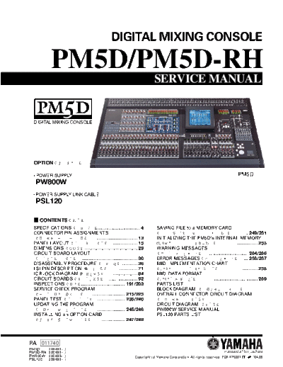 Yamaha PM5D mixer