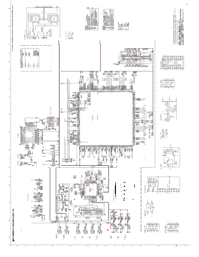 Yamaha RX-V1400/2400, HTR-6590 Complete schematics