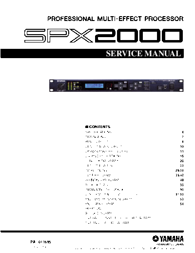 Yamaha SPX2000 multi effector