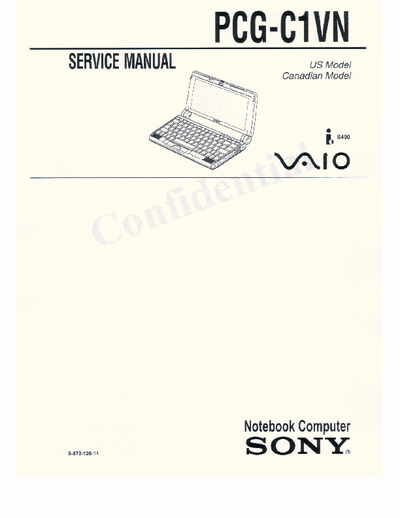 Sony Computer PCG-C1VN Service Manual Notebook Computer Vaio iS400 (Canadian, US Model) - pag. 24