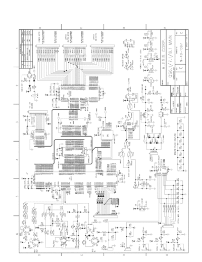 Alesis QS-6 Alesis QS-6 multitimbral synthesizer - all schematics