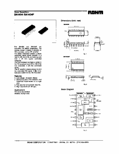 rohm ba1404 ic ba1404 aplicaciones