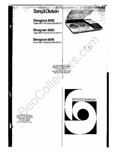 Bang&Olufsen Beogram 6006 Beogram 6006, Beogram 8000
