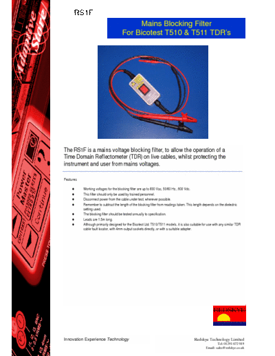 bicotest 511 Cable fault locator(Time domain reflectometer)