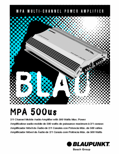 Blaupunkt mpa500 blaupunkt-amp-mpa500-manual