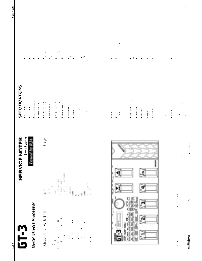 Boss GT3 GT3 multi effects service manual