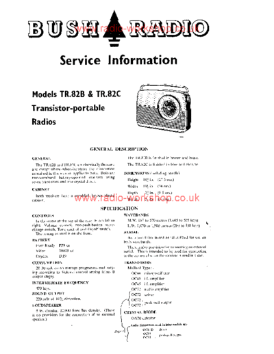 Bush TR82 Diagram
