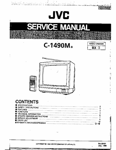 JVC c-s2190ek c-1490m chassis BX II