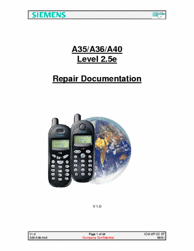 Siemens A35  A36  A40 Repair Documentation Level 2.5 (V.1.0) - pag. 38