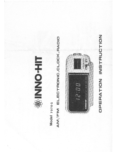 INNO-HIT 7070G Service Manual Electronic clock radio, pag. 3