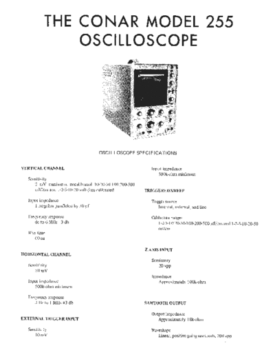 Conar 255 osciloskop