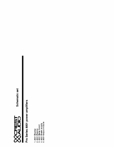Crest 8001 pwr amp 8001 pwr amp
