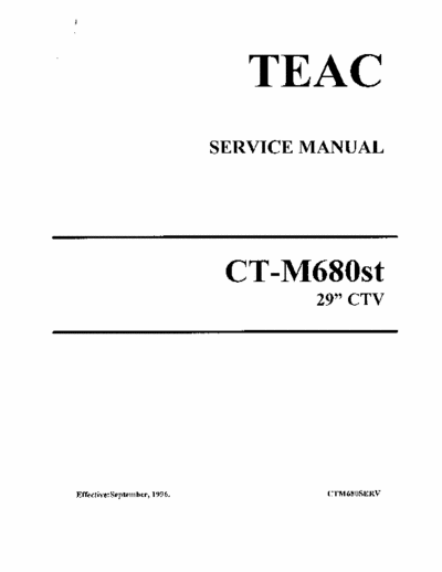 TEAC CT-M680ST SERVICE MANUAL TV