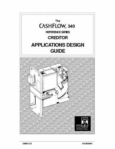Mars Electronics CashFlow 340 Creditor (Coin Validator) for gambling machine
