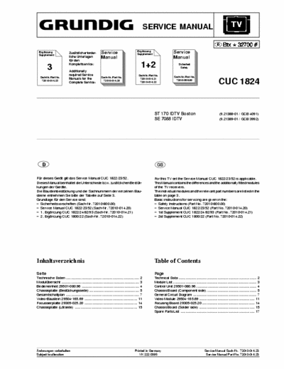 Grundig st-70-155 idtv service manual
