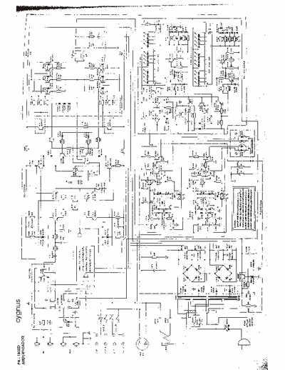 Cygnus PA1800D Esquema eletronico.