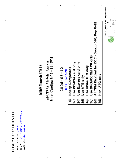 Dell E6400 The motherboard schematic diagram for DELL Latitude E6400(UMA, JBL00) laptop/notebook, 
Compal LA-3801P (DA800009P1L). M09 Roush UMA, Mobile Penryn, Intel Cantiga GM + ICH9M.