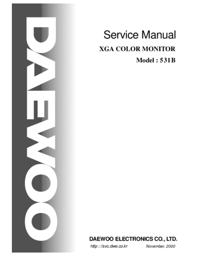 daewoo 531b Service Manual
