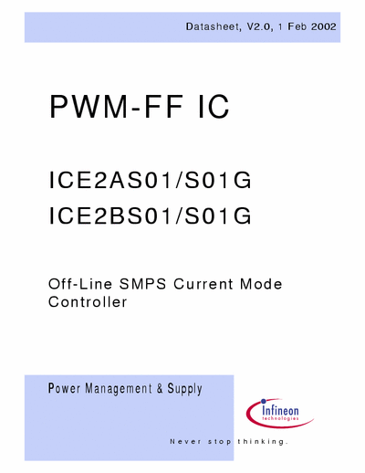 infineon ice2a01 pwm ff ic