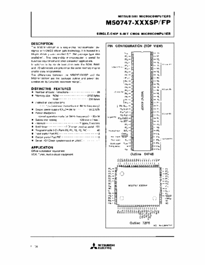 mitsubishi m50747-435sp this is an ic, used in cd players etc.