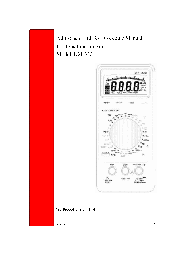 LG DM 332 LG > Digitalmultimeter DM-332 == Roline > RO-332