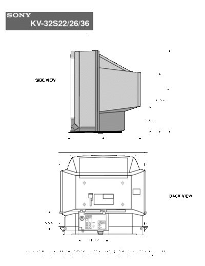 sony kv-32s22 service manual