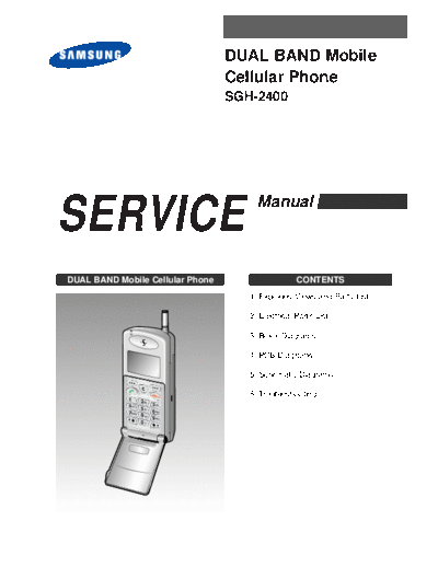 Samsung SGH-2400 Service Manual Dual Band Mobile Cellular Phone - Pag. 40