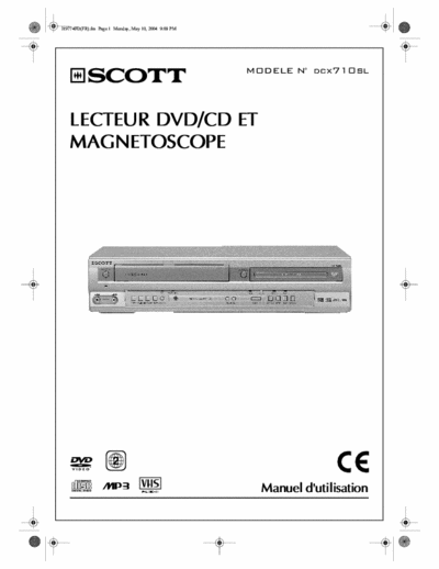 Scott DCX710SL Service Manual Dvd/Cd Player, Video Recorder VHS (FR) - pag. 28