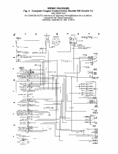 BMW 535i EFI-wiring