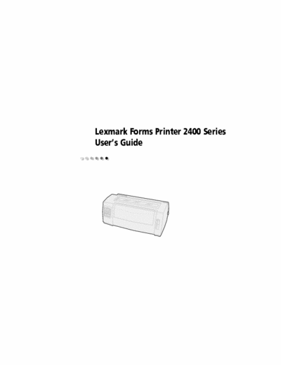 lexmark 2400 user guide lexmark 2400 series