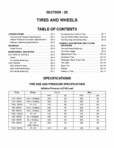 Daewoo Nubira service manual